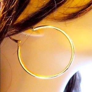 1” length hoop earrings